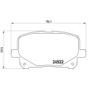 Set di 4 pastiglie freno BREMBO P 83 100