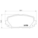Set di 4 pastiglie freno BREMBO P 83 101