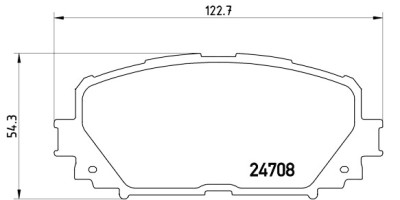 Set di 4 pastiglie freno BREMBO P 83 101