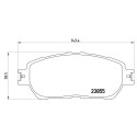 Set di 4 pastiglie freno BREMBO P 83 105
