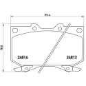 Set di 4 pastiglie freno BREMBO P 83 108