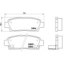 Set di 4 pastiglie freno BREMBO P 83 111