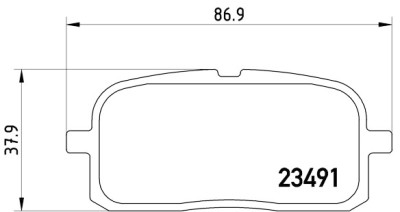 Set di 4 pastiglie freno BREMBO P 83 116