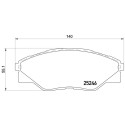 Set di 4 pastiglie freno BREMBO P 83 137