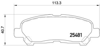 Set di 4 pastiglie freno BREMBO P 83 138