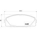 Set di 4 pastiglie freno BREMBO P 83 139