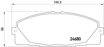 Set di 4 pastiglie freno BREMBO P 83 139