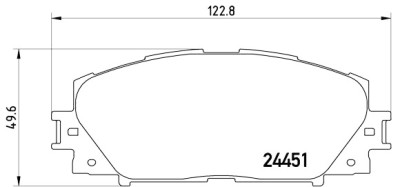 Set di 4 pastiglie freno BREMBO P 83 141
