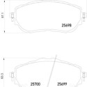Set di 4 pastiglie freno BREMBO P 83 150