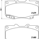 Set di 4 pastiglie freno BREMBO P 83 151