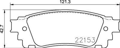 Set di 4 pastiglie freno BREMBO P 83 166