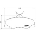Set di 4 pastiglie freno BREMBO P 85 008