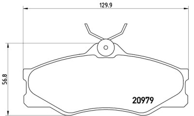 Set di 4 pastiglie freno BREMBO P 85 008