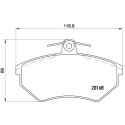 Set di 4 pastiglie freno BREMBO P 85 011