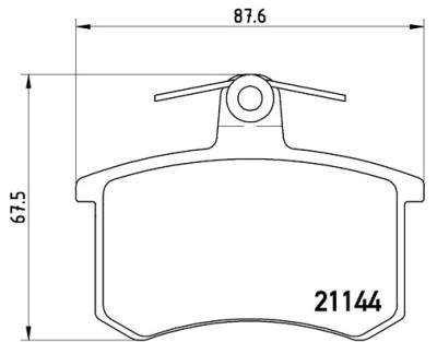 Set di 4 pastiglie freno BREMBO P 85 013
