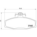 Set di 4 pastiglie freno BREMBO P 85 022