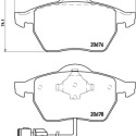 Set di 4 pastiglie freno BREMBO P 85 026