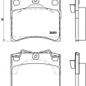 Set di 4 pastiglie freno BREMBO P 85 027