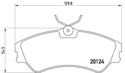 Set di 4 pastiglie freno BREMBO P 85 028