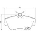 Set di 4 pastiglie freno BREMBO P 85 029