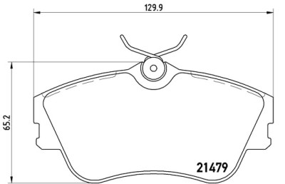 Set di 4 pastiglie freno BREMBO P 85 029