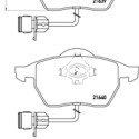 Set di 4 pastiglie freno BREMBO P 85 040
