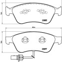 Set di 4 pastiglie freno BREMBO P 85 087