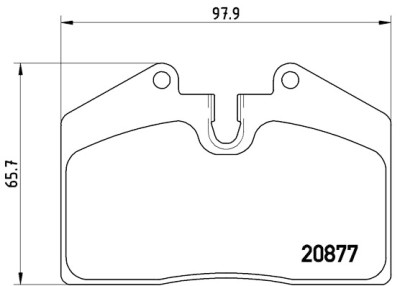 Set di 4 pastiglie freno BREMBO P 85 094