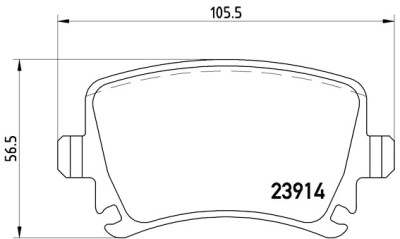 Set di 4 pastiglie freno BREMBO P 85 095