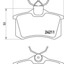 Set di 4 pastiglie freno BREMBO P 85 101