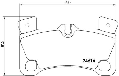 Set di 4 pastiglie freno BREMBO P 85 103