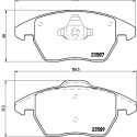 Set di 4 pastiglie freno BREMBO P 85 105