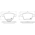 Set di 4 pastiglie freno BREMBO P 85 107