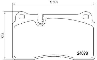 Set di 4 pastiglie freno BREMBO P 85 110