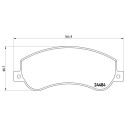Set di 4 pastiglie freno BREMBO P 85 115