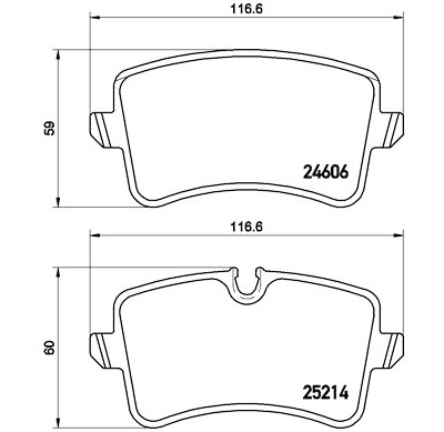 Set pastiglie freno BREMBO P 85 118
