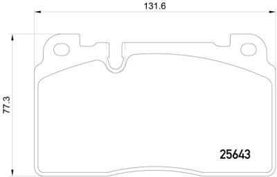 Set di 4 pastiglie freno BREMBO P 85 122