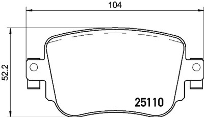 Set di 4 pastiglie freno BREMBO P 85 135