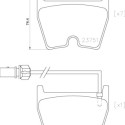 Set di 4 pastiglie freno BREMBO P 85 139