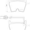 Set di 4 pastiglie freno BREMBO P 85 139