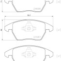Set di 4 pastiglie freno BREMBO P 85 146