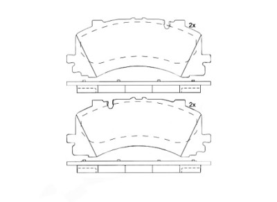 Set di 4 pastiglie freno BREMBO P 85 170