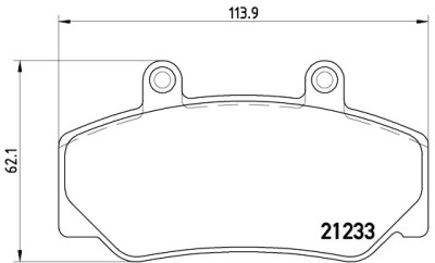 Set di 4 pastiglie freno BREMBO P 86 006