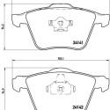 Set di 4 pastiglie freno BREMBO P 86 018