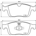 Set di 4 pastiglie freno BREMBO P 86 026