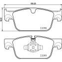 Set di 4 pastiglie freno BREMBO P 86 028