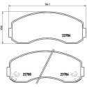 Set di 4 pastiglie freno BREMBO P 99 003