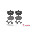 Set di 4 pastiglie freno BREMBO P A6 001