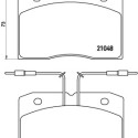 Set di 4 pastiglie freno BREMBO P A6 003