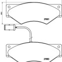 Set di 4 pastiglie freno BREMBO P A6 007